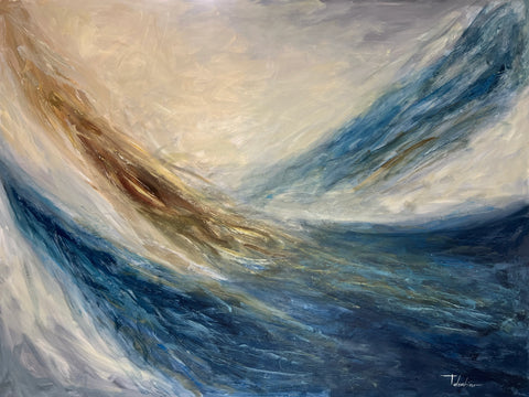 Oleaje en el fondo del mar | 36x48” | Impresión en Canvas