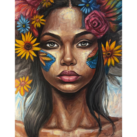 Tricolor Morena | 24x30”| Acrylic/Canvas
