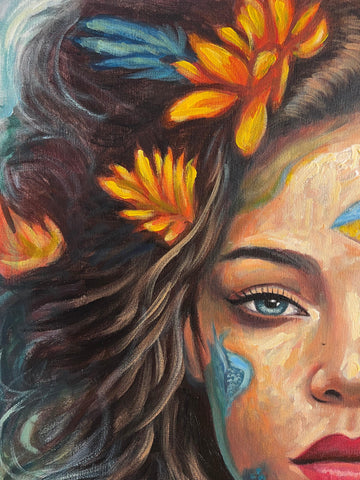 Immersed in the Depths of Being | 24x30” | Acrylic/Canvas