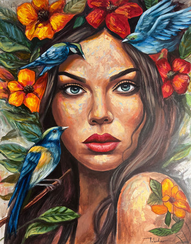 Ósculo a la belleza | 24x30” | Impresión en Canvas